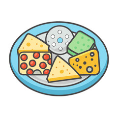  Artistic Platter of Assorted Cheeses