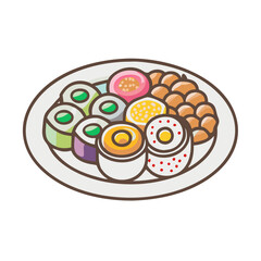  Delicious Platter of Assorted Sushi