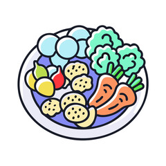  Tasty Platter of Assorted Vegetables