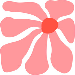 Abstract Groovy Flower