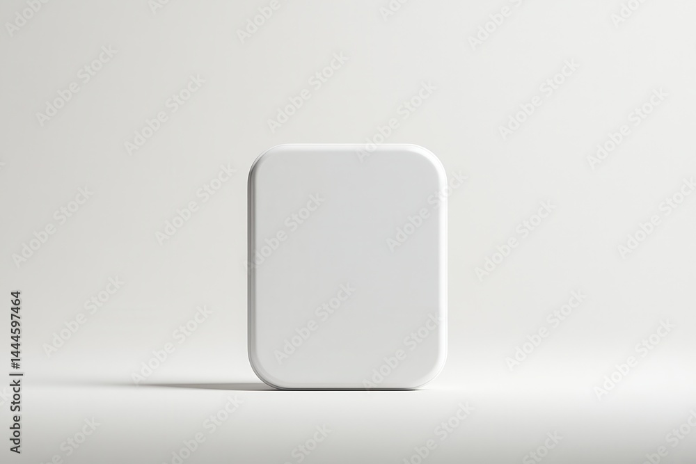 Aufkleber minimalist object against plain white background. perfect for showcasing modern design, simplicity, 