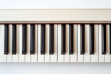 Fototapeta premium Electric keyboard isolated on white background