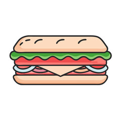  Delicious Sandwich with Deli Meat