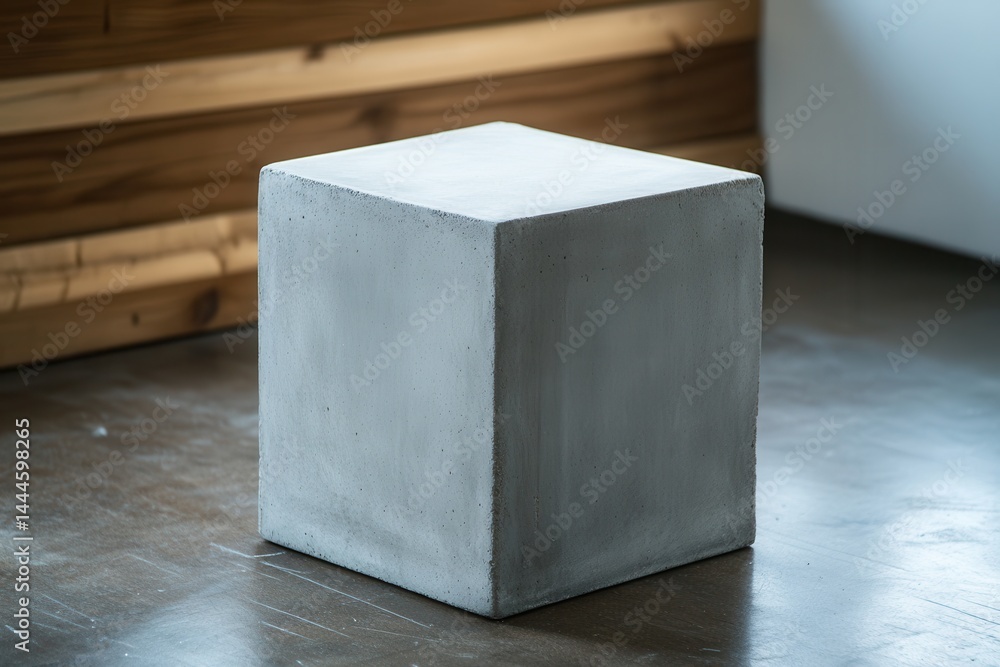 Leinwandbilder solid gray cube - a study in geometric simplicity, modern design, and versatile functionality. a cap
