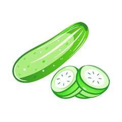  Artistic Cucumber Slices with Salt