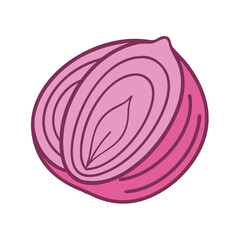  Artistic Sliced Red Onion Design