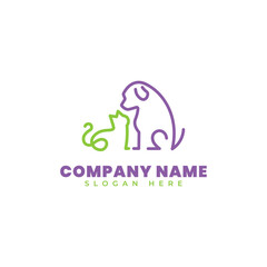 Vector image of animal logo design on white background