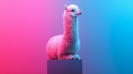 Alpaca in Neon Light