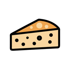  Savory Swiss Cheese Slice Illustration