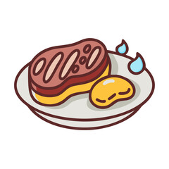  Savory Steak and Potatoes on a Plate
