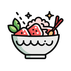  Savory Tuna Poke Bowl Artwork