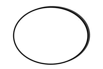 Simple Black Oval Shape A Minimalist Graphic Design Element for Various Applications