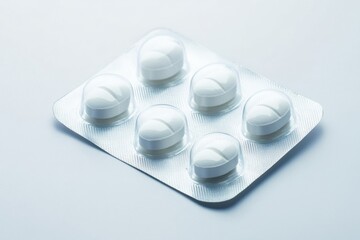 Pill Pack: A sterile tablet medication in a blister pack, ready for consumption to alleviate symptoms, or for a health benefit.