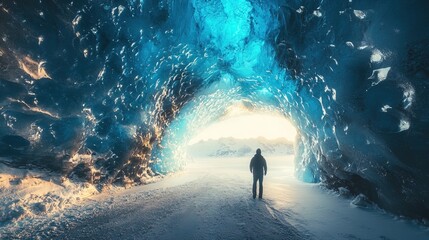 Exploring the Ice Cave
