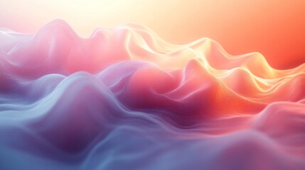 Obraz premium Abstract landscape of flowing, vibrant colors.