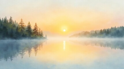 Tranquil Reflections: A Morning Overture