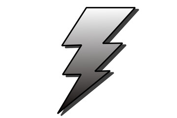 Powerful Lightning Bolt Graphic High-Resolution Vector Illustration for Design Projects, Websites, and Presentations