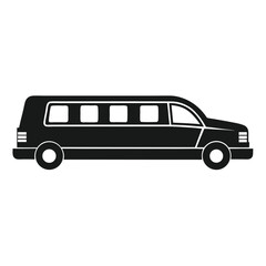 Limousine icon isolated on white background