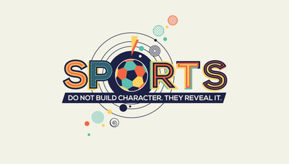 Sports quote in modern typography. Sport concept for wall graphics, poster, office graphics, sport space graphics.
