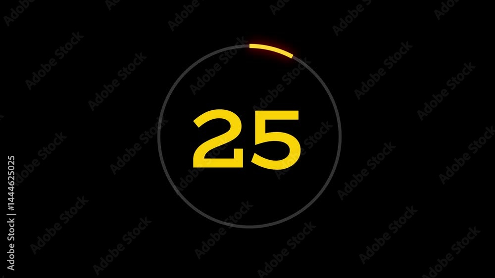 Fototapete countdown animation from 30 to 0 seconds. circle countdown timer animation from thirty to zero secon