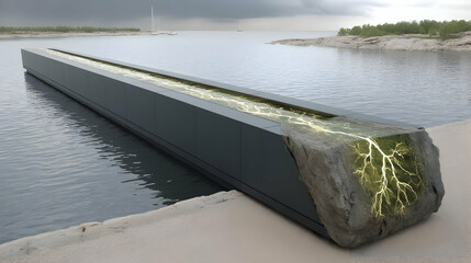 with interconnected circuits and pulsing energy waves