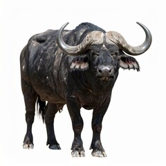 Obraz premium African Buffalo Staring at the Camera in Clear Setting