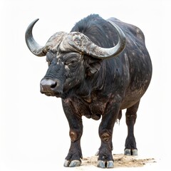 Fototapeta premium Majestic African Cape Buffalo Stands Proudly in Nature