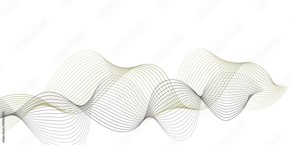 Poster abstract wave element for design. digital frequency. elegant abstract smooth swoosh speed gray wave 