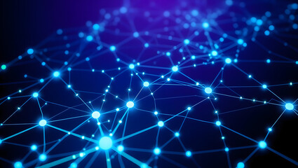 Fototapeta premium blockchain network connection illustration