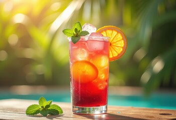 chilled glass colorful layered iced beverage refreshing drink ice cocktail inspiration, liquid, soda, refreshment, fruit, syrup, summer, garnish, glassware