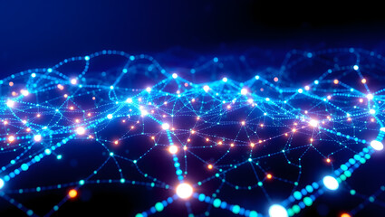 blockchain network connection illustration