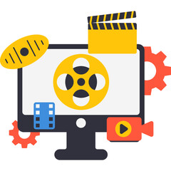 Video Editing Illustration