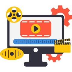 Video Editing Illustration