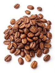 Fototapeta premium coffee beans on white background