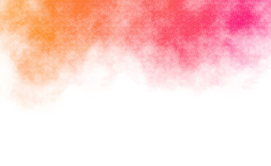 Mystical smoke steam on transparent background. Colorful smoke explosion overlay background. Clouds steam fog on transparent background. Watercolor brush strokes.