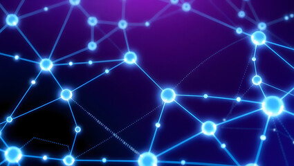 Obraz premium blockchain network connection illustration
