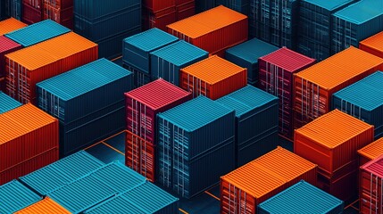 Advanced ai-driven logistics control room global shipping hub gigapixel-quality visualization dynamic environment