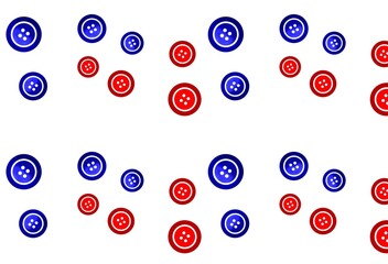 Seamless pattern cartoon illustration of a shirt button in a flat design.