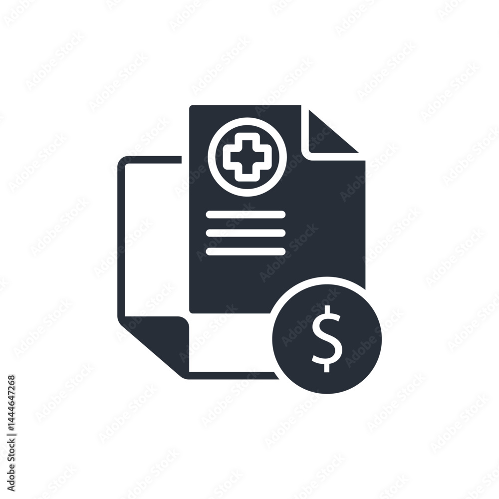 Poster cost icon. vector.editable stroke.linear style sign for use web design,logo.symbol illustration.
