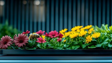 Abstract colorful plants image