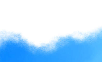 Mystical smoke steam on transparent background. Colorful smoke explosion overlay background. Clouds steam fog on transparent background. Watercolor brush strokes.