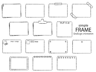 シンプルフレーム　横長　長方形