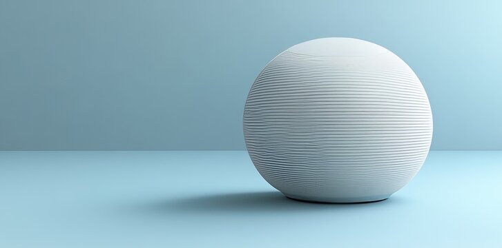 A smart speaker is positioned against a blue backdrop, highlighting its modern design and technological capabilities