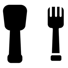 Eat Dinner Dish Glyph Icon