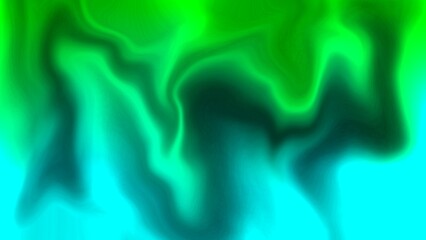 Green and turquoise fluid gradient digital texture background.