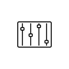 Mastering Icon – sleek and professional design symbolizing audio balance, clarity, and perfection. Ideal for music apps, studios, or branding that values precision and high-quality sound