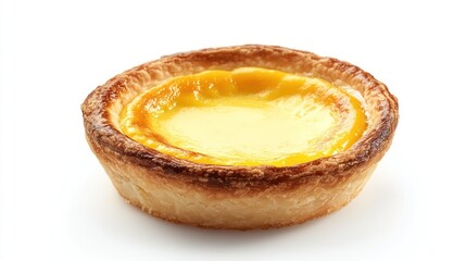 Single mini tart pastry isolated
