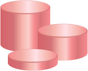 Pink Product Podium Display
