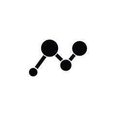 Molecule Icon – sleek and modern design symbolizing science, chemistry, and innovation. Perfect for apps, educational tools, research projects, or branding that values discovery and precision