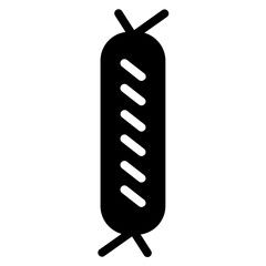 Lunch Meal Sausage Glyph Icon